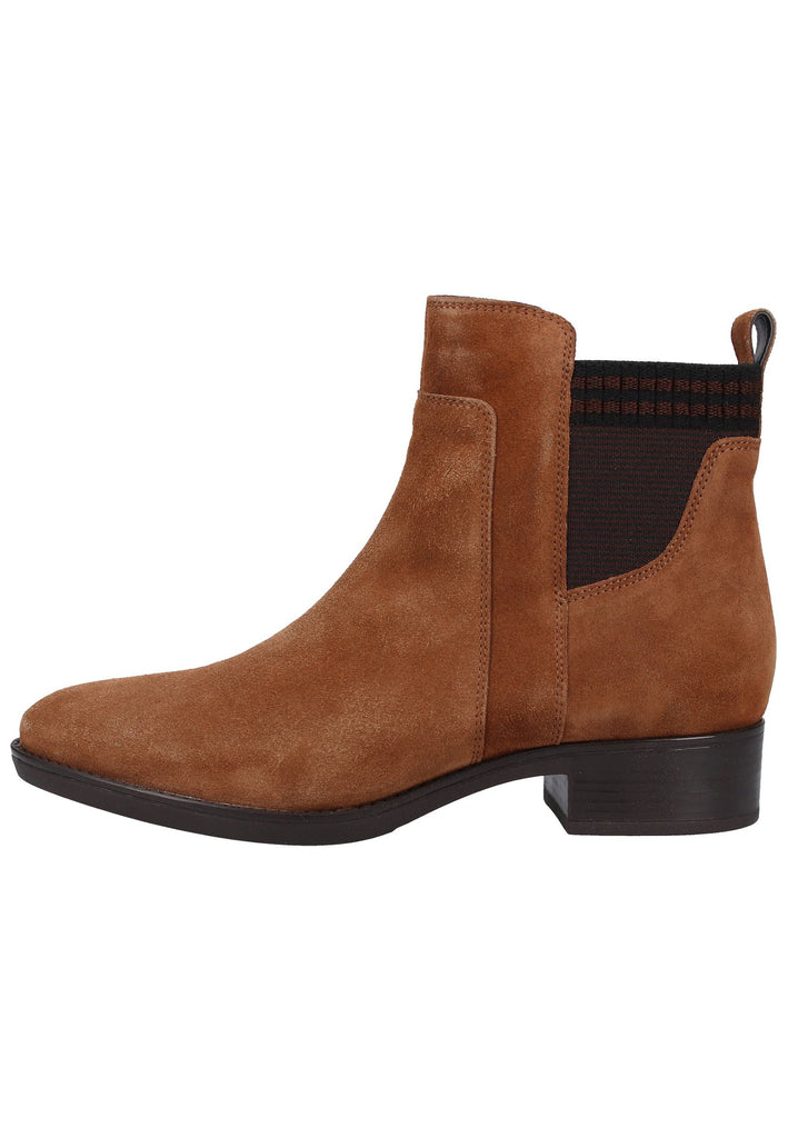 Geox Stiefelette Veloursleder Tabak - surf4shoes