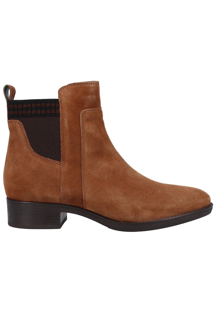 Geox Stiefelette Veloursleder Tabak - surf4shoes