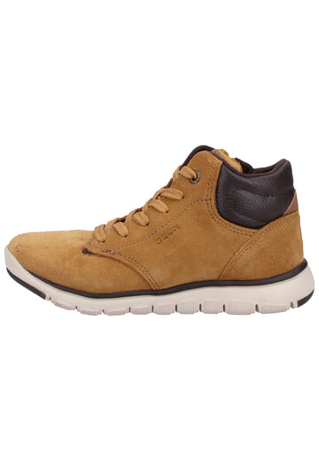 Geox Stiefelette Veloursleder/Textil Golden Tan - surf4shoes