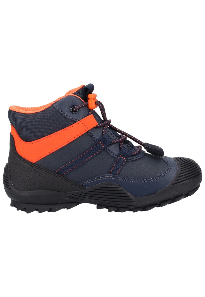 Geox Stiefelette Lederimitat/Mesh Navy/Orange - surf4shoes