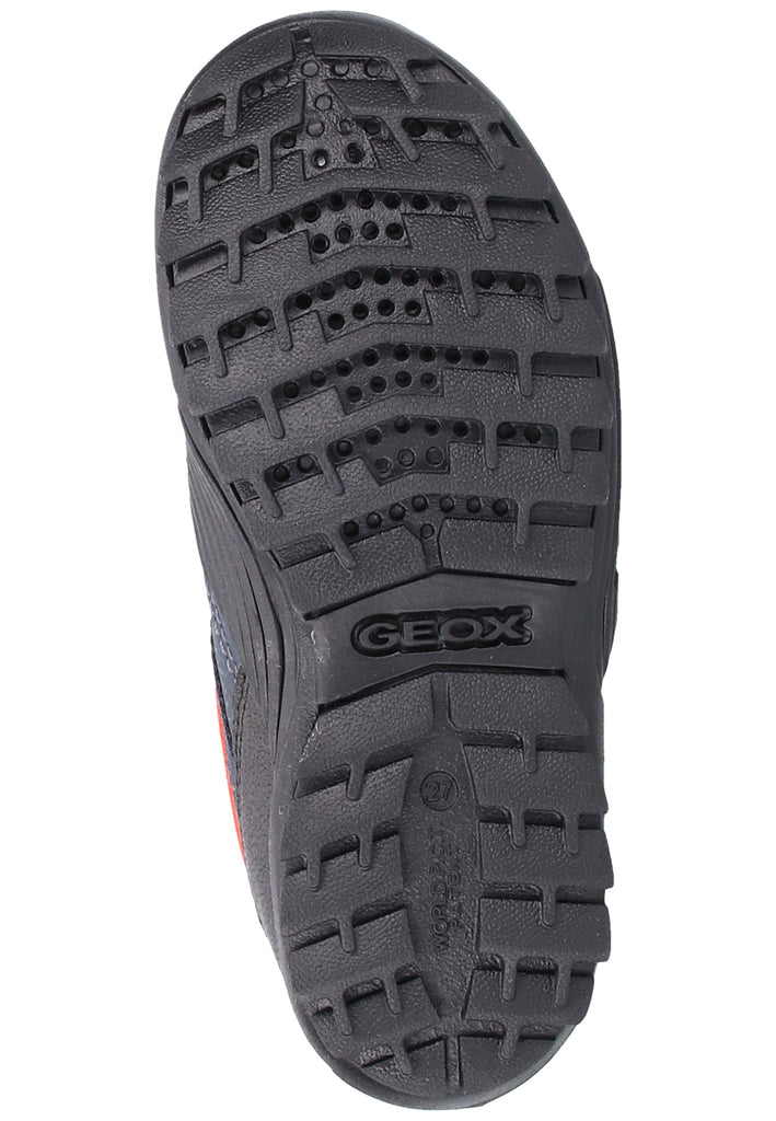 Geox Stiefelette Lederimitat/Mesh Navy/Orange - surf4shoes