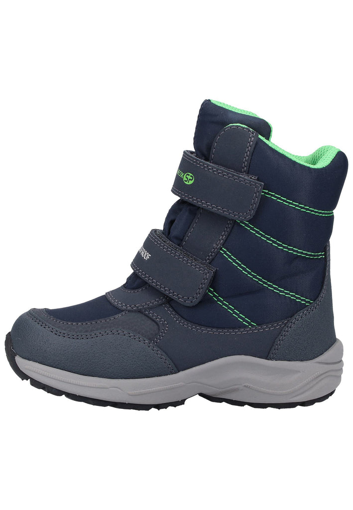 Geox Stiefel Lederimitat/Mesh Navy Warmfutter - surf4shoes