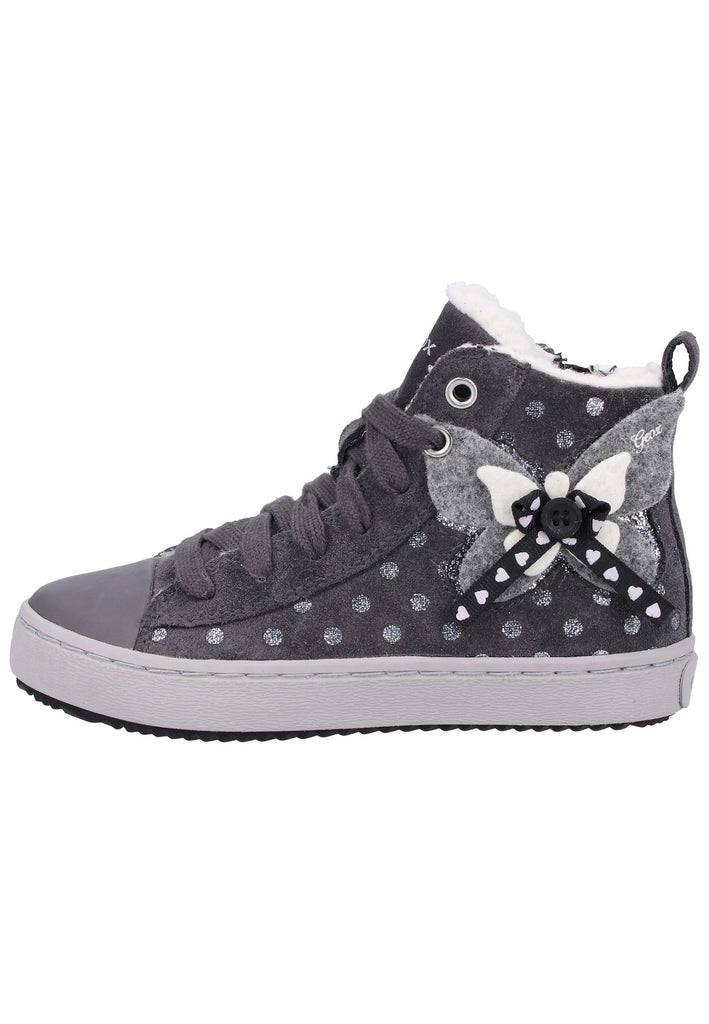 Geox Sneaker Veloursleder Dunkelgrau Warmfutter - surf4shoes