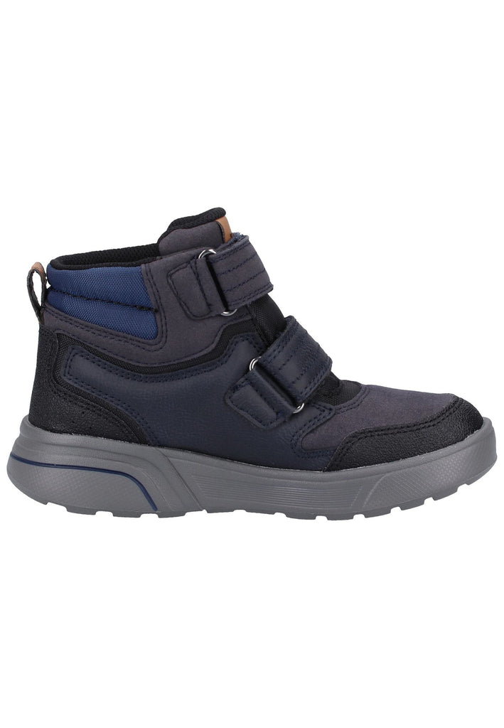 Geox Stiefelette Lederimitat/Mesh Navy/Schwarz - surf4shoes