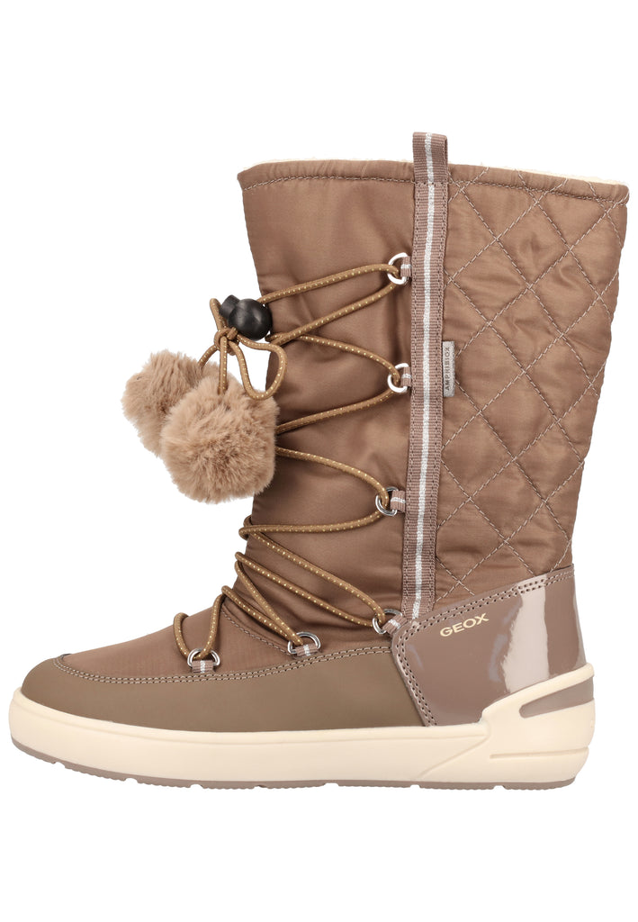 Geox Stiefel Synthetik/Textil Beige Warmfutter - surf4shoes