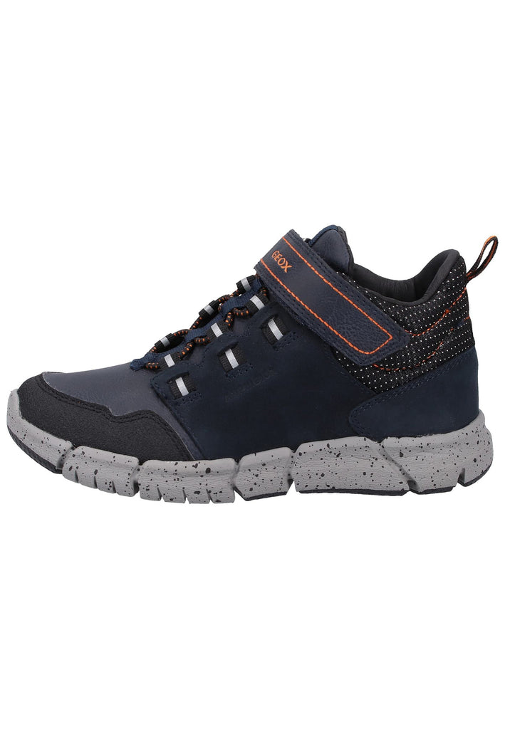 Geox Sneaker Nubukleder Navy/Orange - surf4shoes