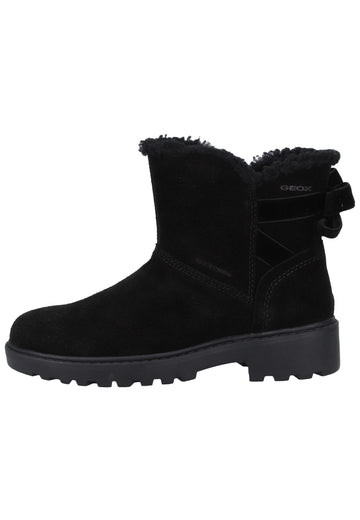 Geox Stiefelette Veloursleder Schwarz Warmfutter - surf4shoes