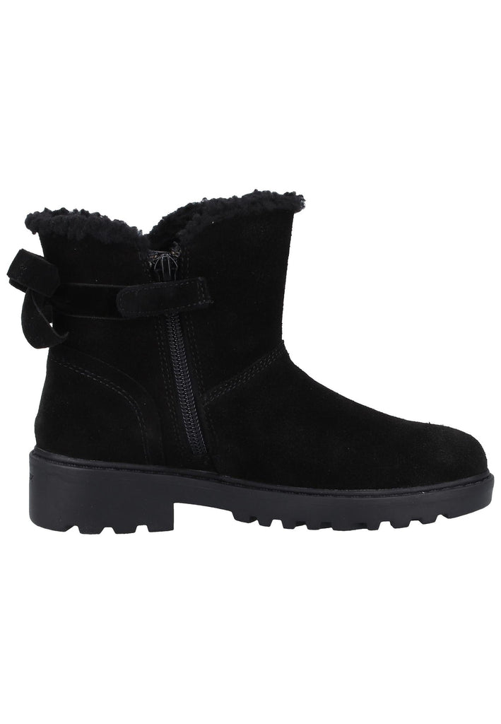 Geox Stiefelette Veloursleder Schwarz Warmfutter - surf4shoes