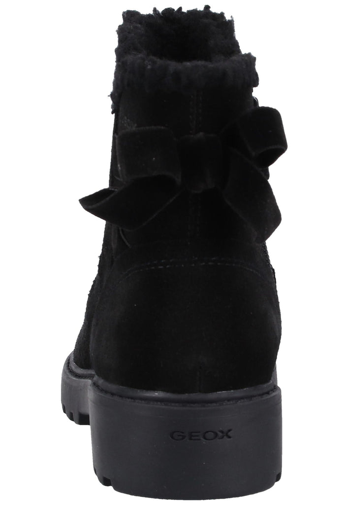 Geox Stiefelette Veloursleder Schwarz Warmfutter - surf4shoes