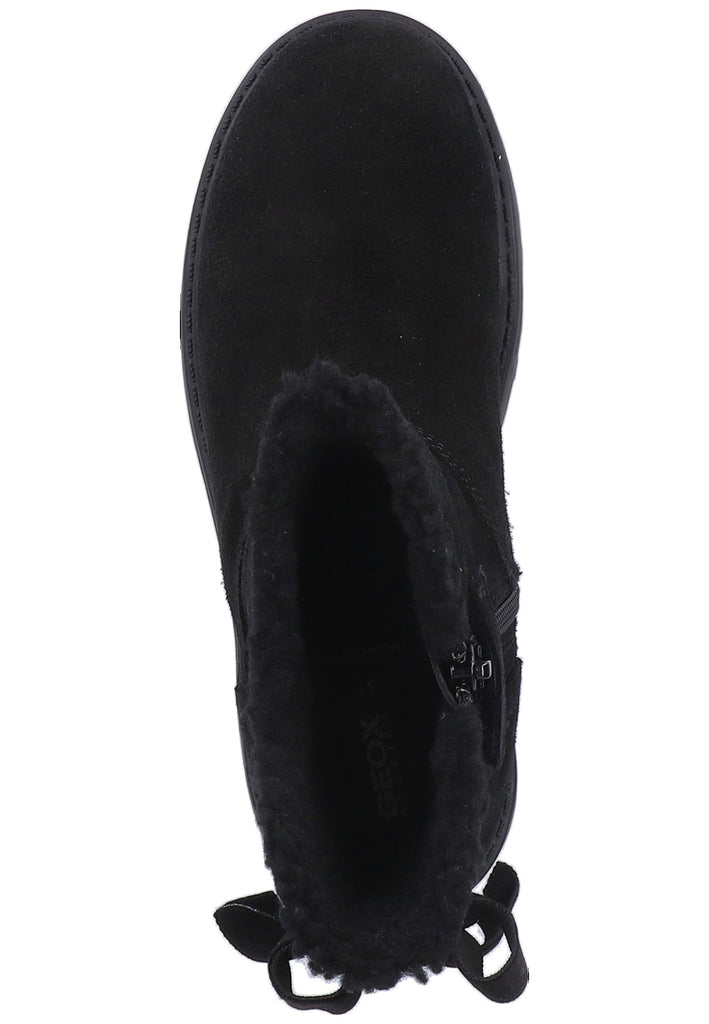 Geox Stiefelette Veloursleder Schwarz Warmfutter - surf4shoes