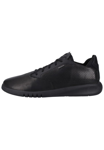 Geox Sneaker Leder Schwarz - surf4shoes