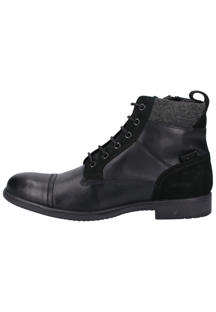 Geox Stiefelette Leder Schwarz Warmfutter - surf4shoes