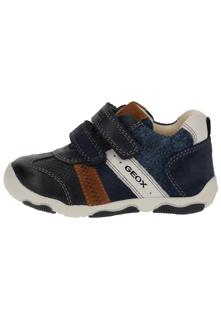 Geox Sneaker Leder/Textil Blau - surf4shoes