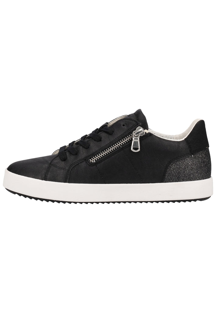 Geox Sneaker Lederimitat/Textil Schwarz/Anthrazit - surf4shoes