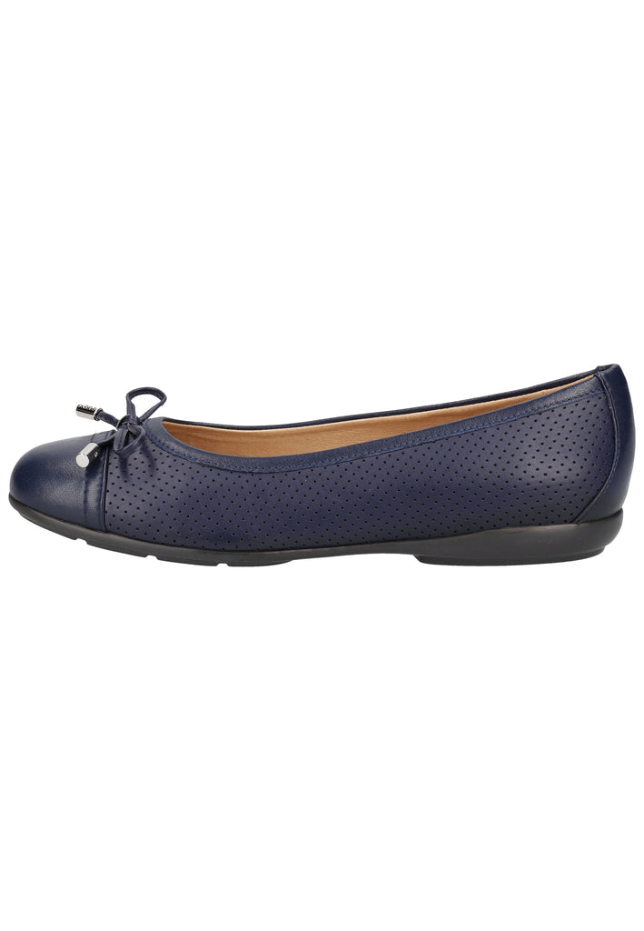 Geox Ballerinas Leder/Synthetik Blau - surf4shoes