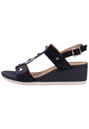 Geox Sandalen Veloursleder Navy/Dark Blue - surf4shoes