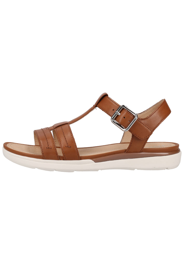 Geox Sandalen Nappaleder Cognac - surf4shoes