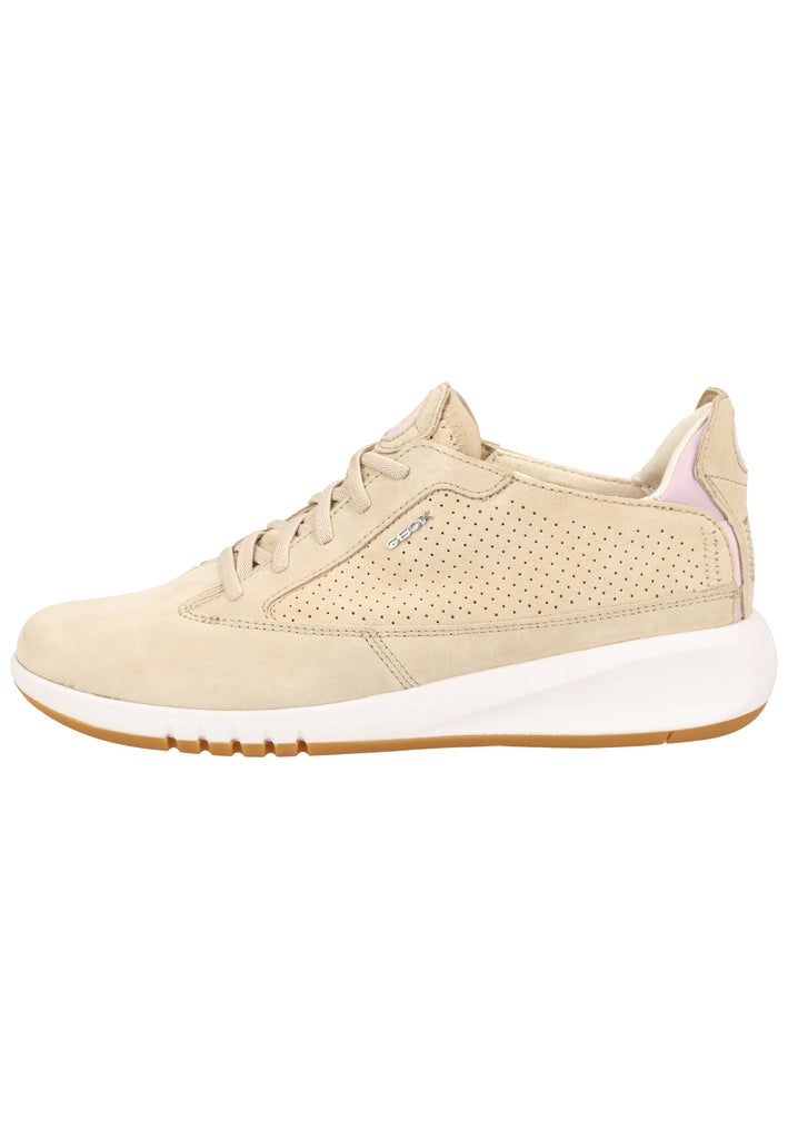 Geox Sneaker Veloursleder/Textil Taupe - surf4shoes