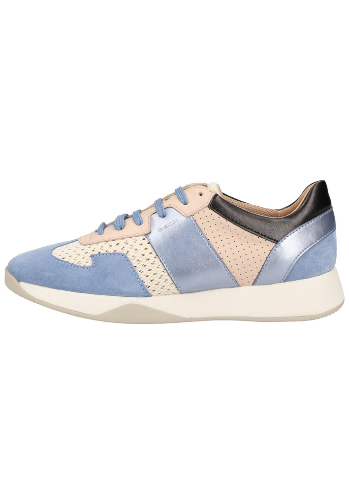Geox Sneaker Veolurs/Textil/Synthetik Beige/Blau - surf4shoes