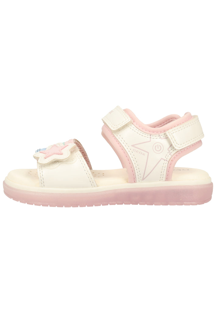 Geox Sandalen Lederimitat/Textil Weiß - surf4shoes