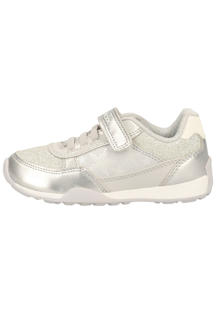 Geox Sneaker Lederimitat/Mesh Grau/Weiß - surf4shoes