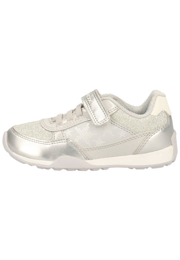 Geox Sneaker Lederimitat/Mesh Grau/Weiß - surf4shoes