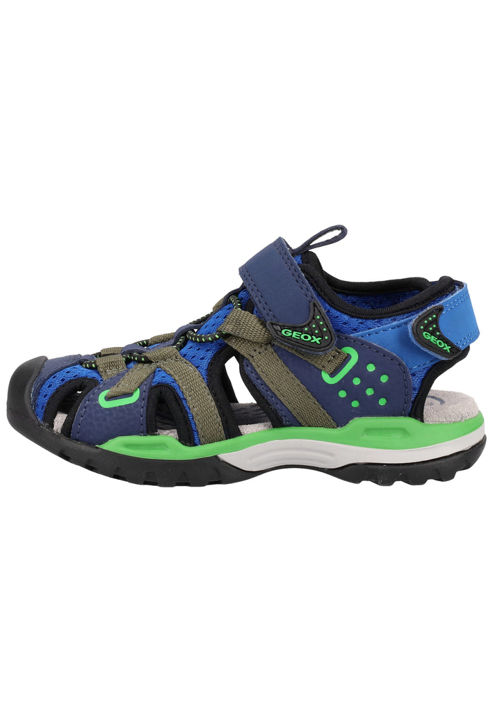 Geox Sandalen Lederimitat/Mesh Blau/Grün - surf4shoes