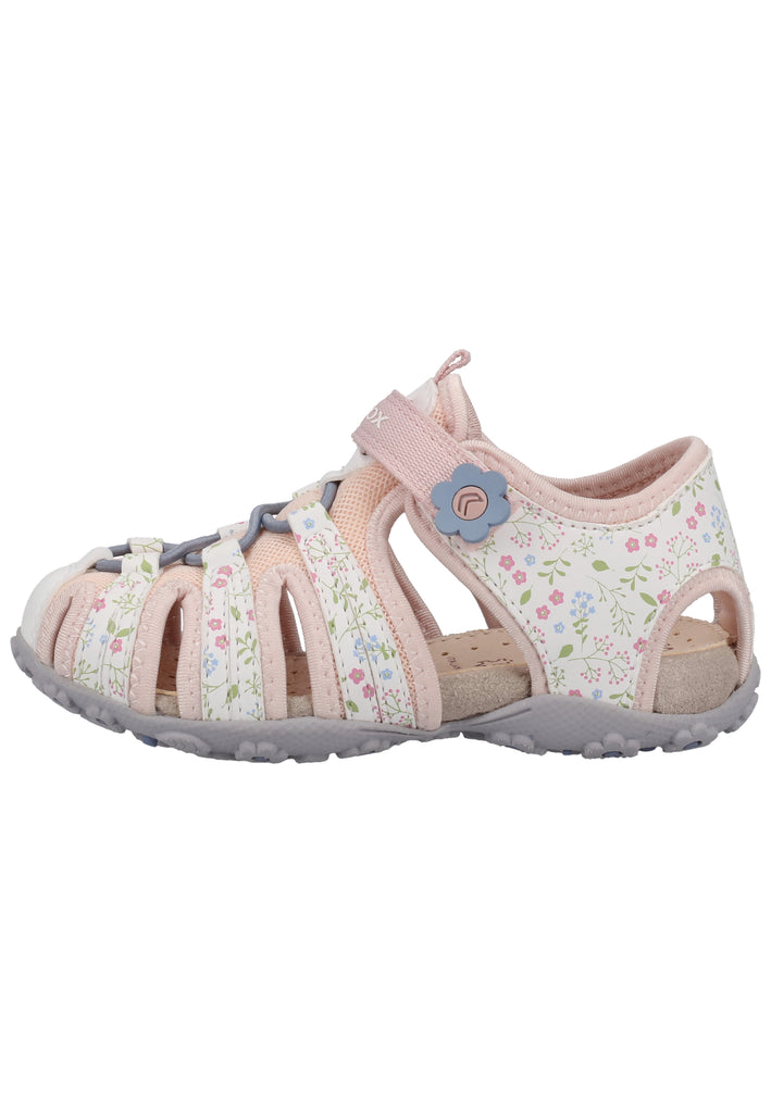 Geox Sandalen Lederimitat/Mesh Weiß/Rosa - surf4shoes
