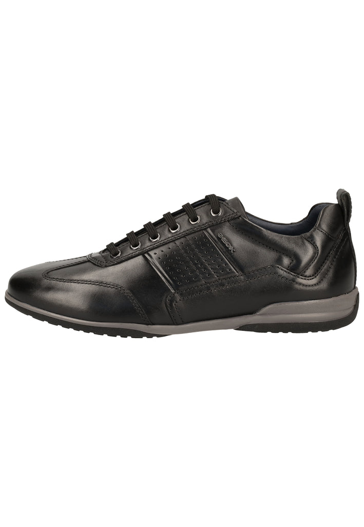Geox Sneaker Glattleder Schwarz - surf4shoes