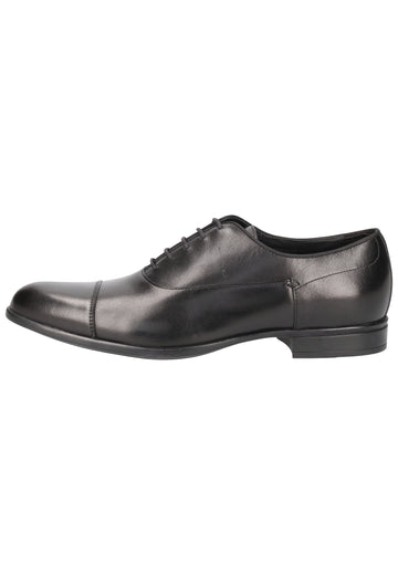 Geox Businessschuhe Leder Schwarz - surf4shoes