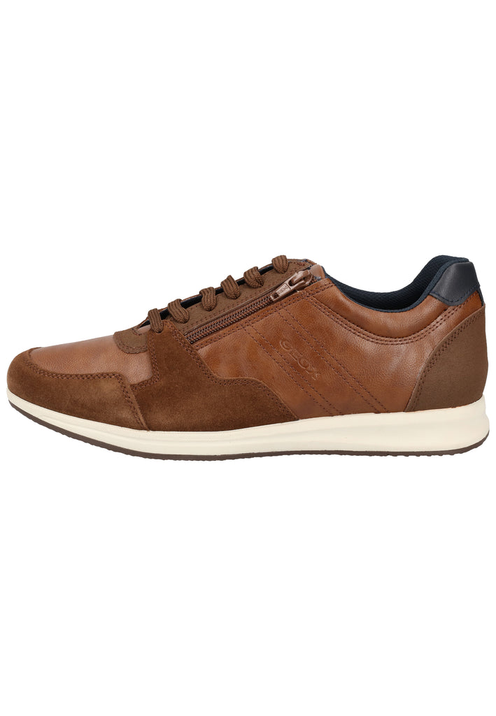 Geox Sneaker Veloursleder/Synthetik Cognac - surf4shoes