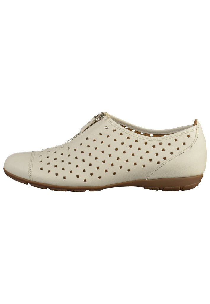 Gabor Slipper Leder Weiß - surf4shoes