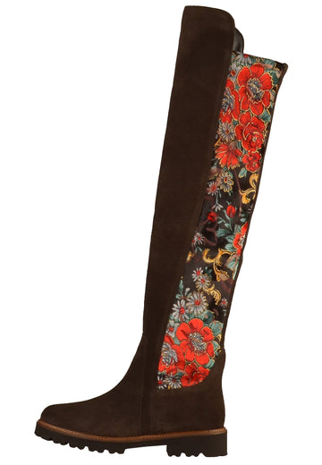 Gabor Stiefel Leder/Textil Braun - surf4shoes
