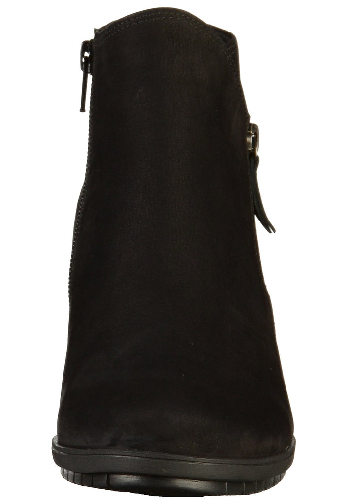 Gabor Stiefelette Nubukleder Schwarz - surf4shoes