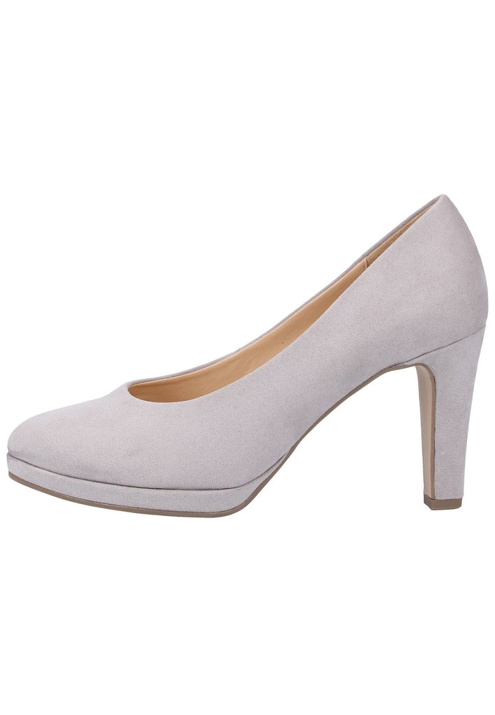 Gabor Pumps Lederimitat Hellgrau - surf4shoes