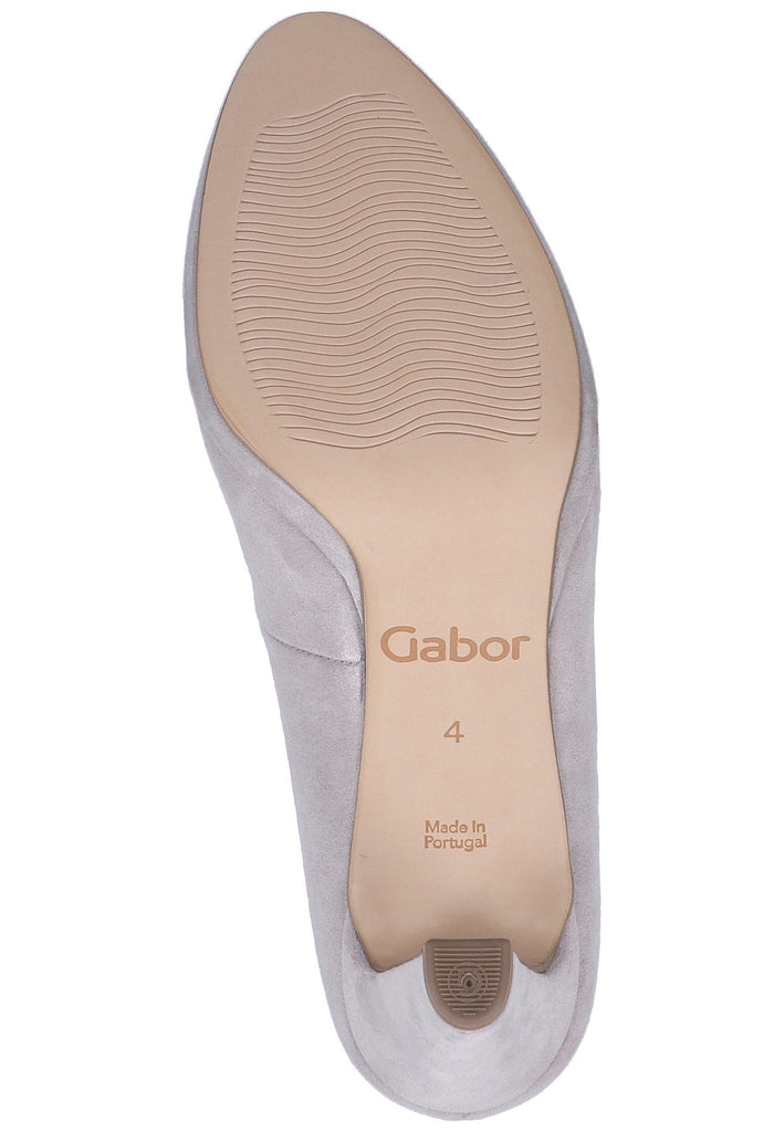 Gabor Pumps Lederimitat Hellgrau - surf4shoes
