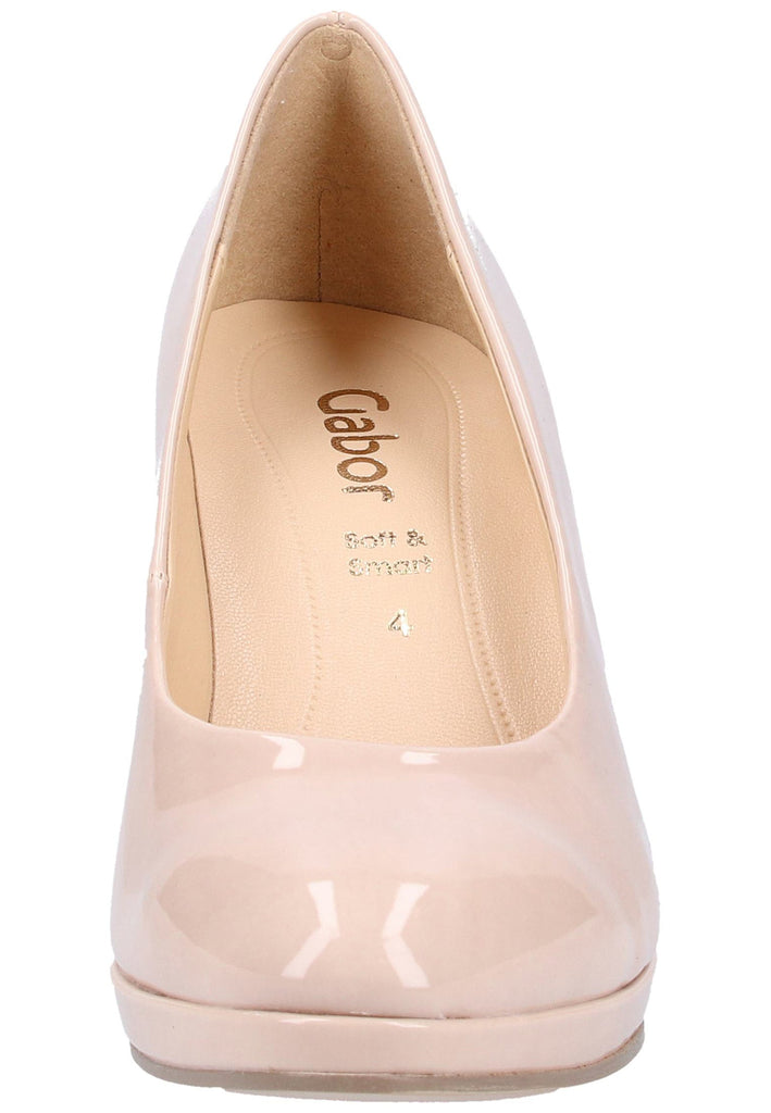 Gabor Pumps Lederimitat Beige - surf4shoes