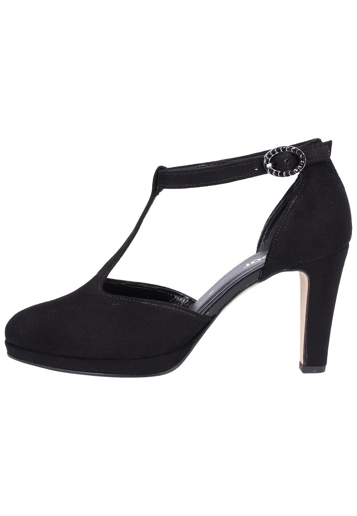 Gabor Pumps Lederimitat Schwarz - surf4shoes