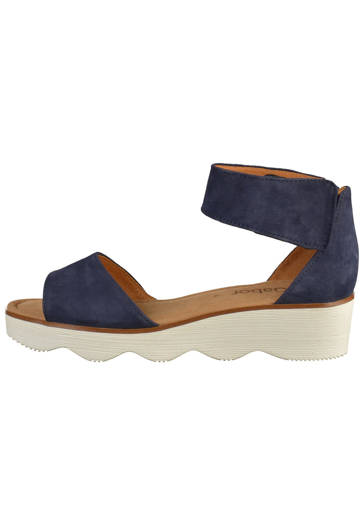 Gabor Sandalen Leder Dunkelblau - surf4shoes