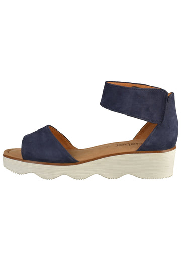 Gabor Sandalen Leder Dunkelblau - surf4shoes