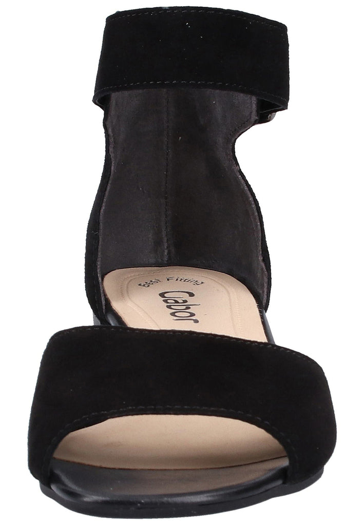 Gabor Sandalen Leder Schwarz - surf4shoes