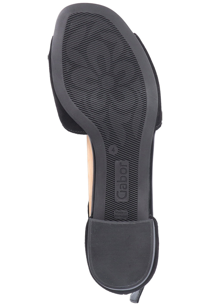 Gabor Sandalen Leder Schwarz - surf4shoes