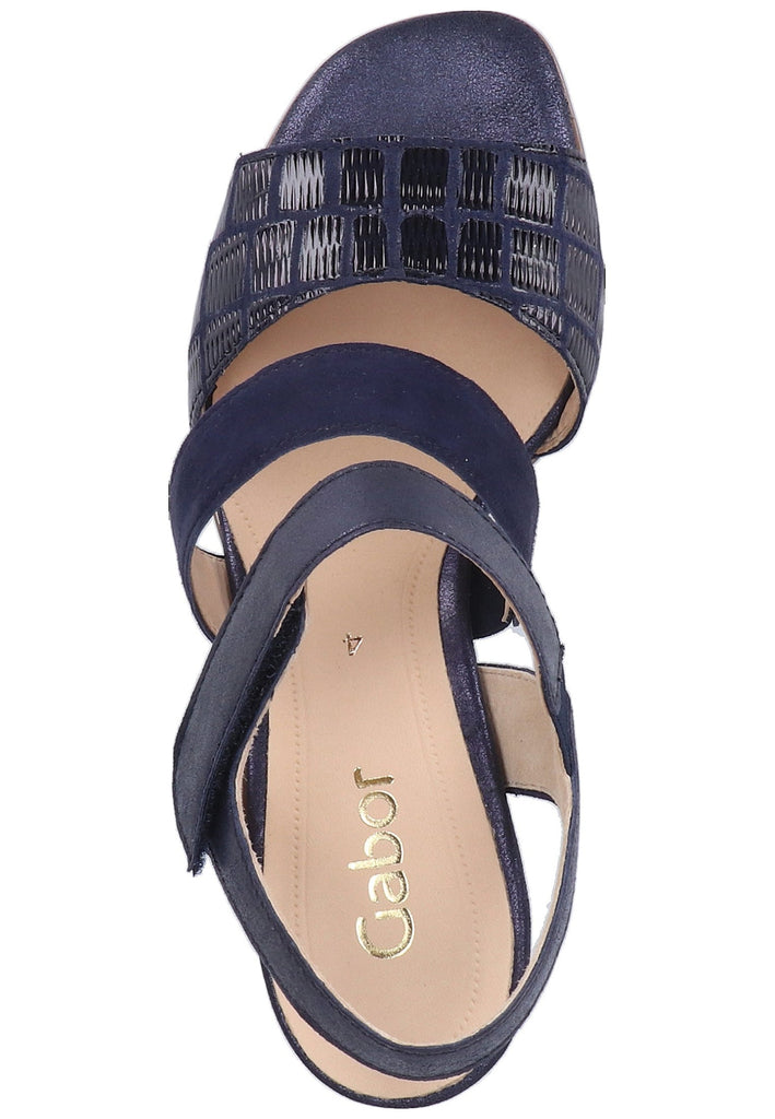 Gabor Sandalen Leder Dunkelblau - surf4shoes