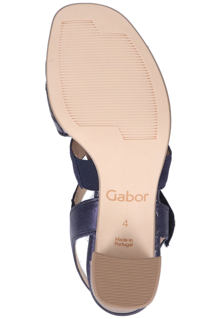 Gabor Sandalen Leder Dunkelblau - surf4shoes