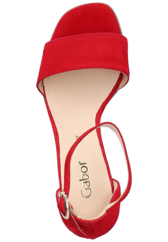 Gabor Sandalen Leder Rot - surf4shoes