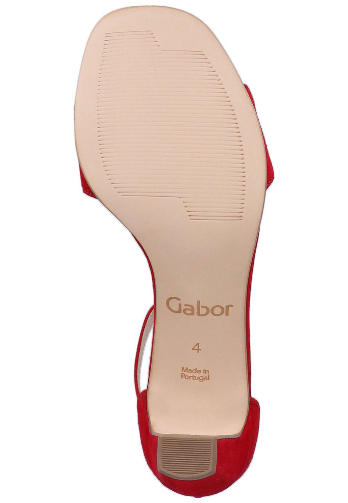 Gabor Sandalen Leder Rot - surf4shoes