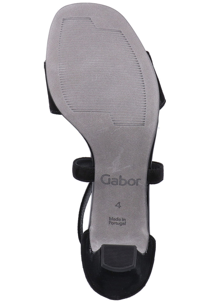 Gabor Sandalen Leder Schwarz - surf4shoes