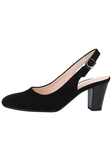 Gabor Pumps Lederimitat Schwarz - surf4shoes