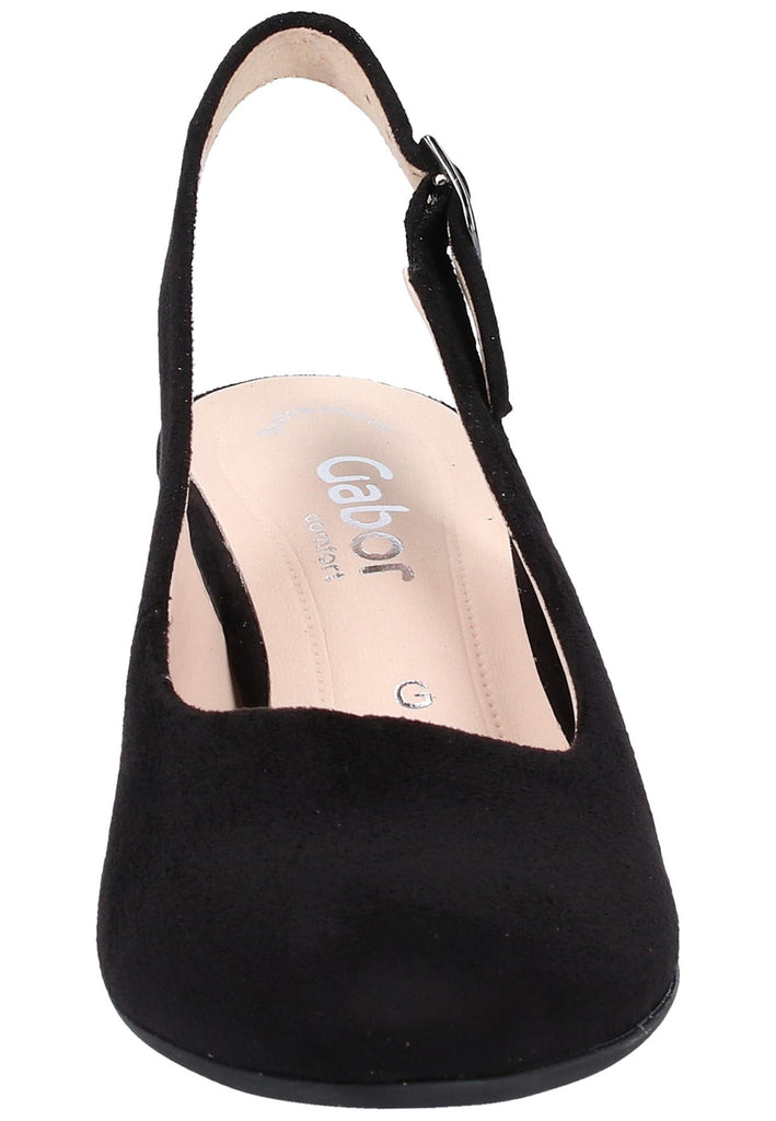 Gabor Pumps Lederimitat Schwarz - surf4shoes
