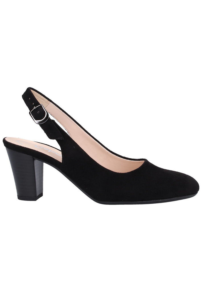 Gabor Pumps Lederimitat Schwarz - surf4shoes